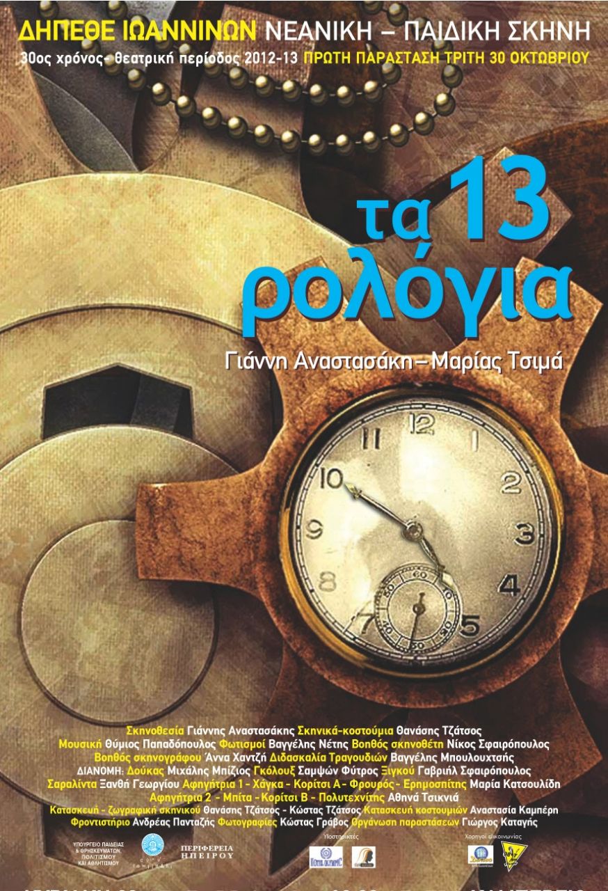 Οι διαδικτυακές προβολές του ΔΗΠΕΘΕ Ιωαννίνων συνεχίζονται με το παιδικό έργο «13 Ρολόγια»!